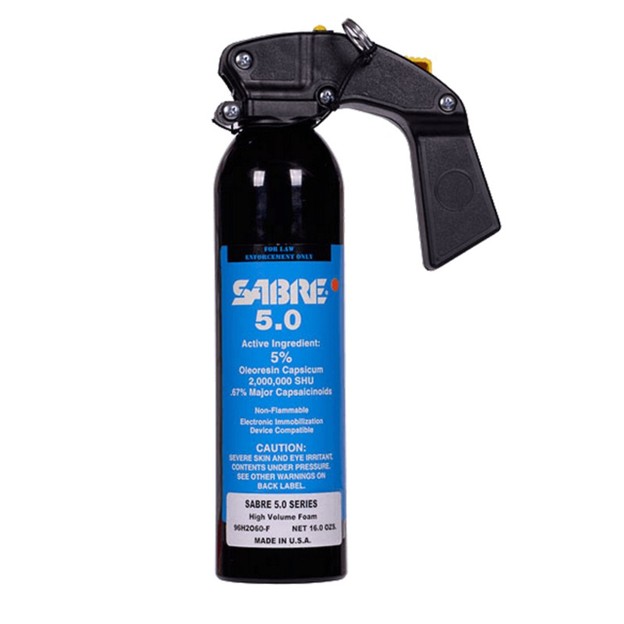 Sabre 96H2O60-F 5.0 Foam Delivery (MK-9) Pepper Spray, 0.67% MC, 16.0 Ounces